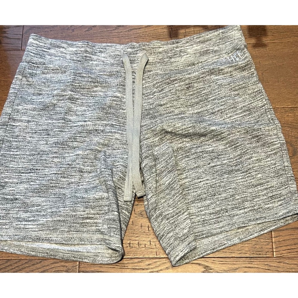 Justice Girls Gray Heathered Knit Lounge Shorts Size 18 Activewear